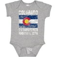 thumbnail image 3 of Inktastic Established August 1, 1876 Colorado Flag Boys or Girls Baby Bodysuit, 3 of 5