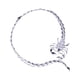 thumbnail image 5 of 1 collar elegante con cadena plegable para mujer, delicado collar tipo gargantilla (blanco), 5 of 7