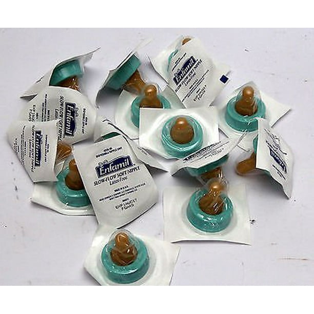 Enfamil Slow Flow Soft disposable bottle Nipples Latex free Lot of 20