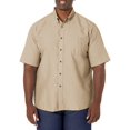 thumbnail image 1 of Red Kap Men's RK Poplin Dress Shirt, Khaki, SS M, 1 of 9