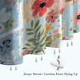 thumbnail image 6 of Pioneer Flower Floral Print Pattern Shower Curtain 84"x72", Bathroom Decorative Shower Curtain Set with 12 Hooks, Waterproof Washable, 6 of 6