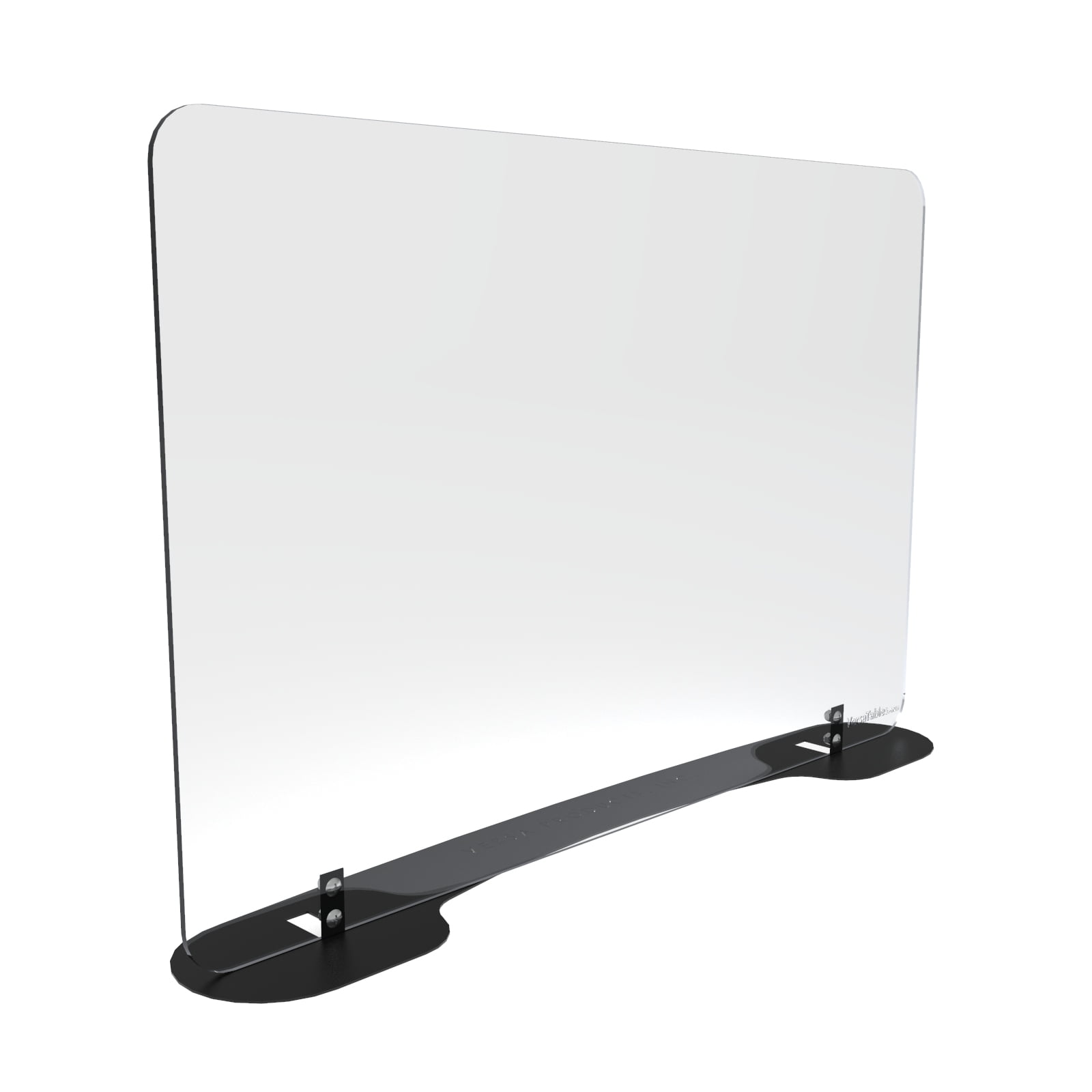 Sneeze Guard by Versa Products Sheet Metal Base Standard Black