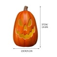 thumbnail image 2 of Halloween Pumpkin Lanterns, Halloween Light Up Pumpkin Decorations, Lighted Pumpkin with LED Bulbs Indoor Outdoor Pumpkin Decorations, 2 of 2