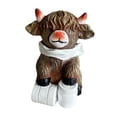 thumbnail image 3 of Figura realista de vaca de las Tierras Altas, colección de muñecas artesanales, para baño, vaca de las Tierras Altas B, 3 of 9