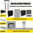 thumbnail image 5 of Solar Address Sign, Solar House Numbers for Outside, Solar Powered LED Address Plaque Address Numbers Intelligently Controlled Lighted Address Signs with Solar Charging, Waterproof Address Design, 5 of 8