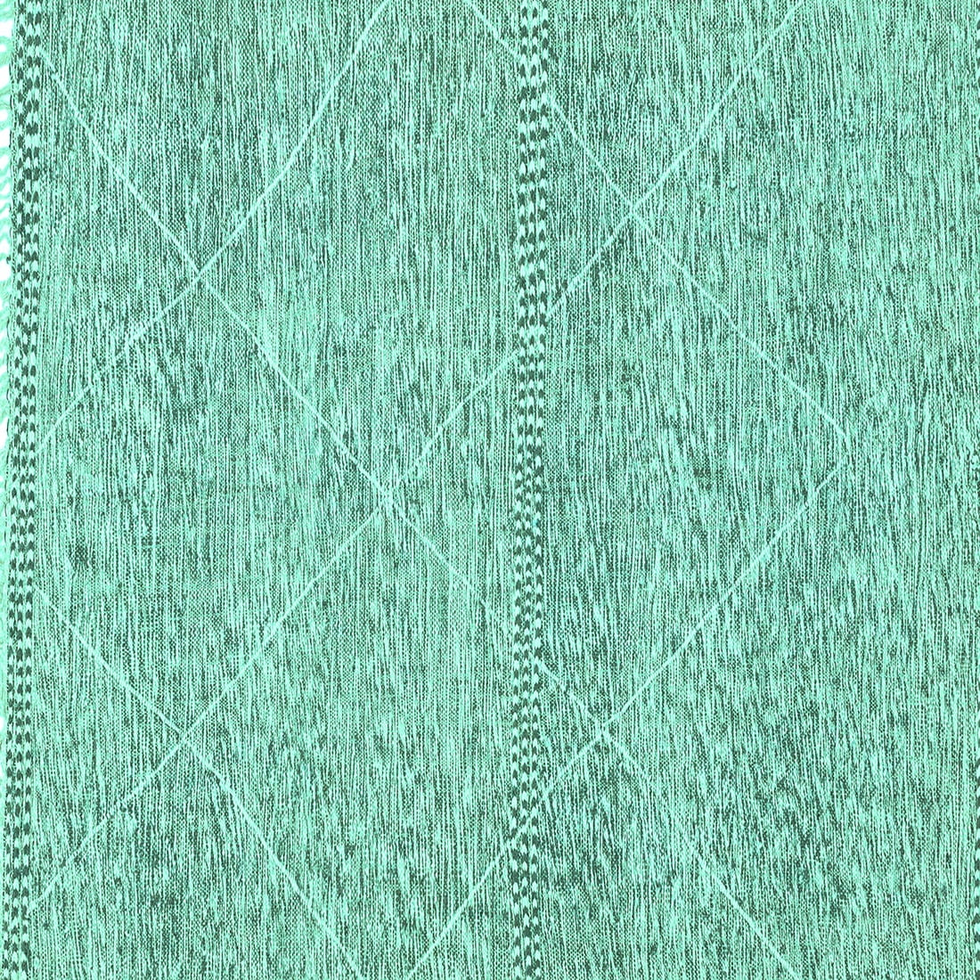 Ahgly Company Indoor Square Abstract Turquoise Blue Modern Area Rugs, 6 ...