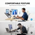 thumbnail image 3 of Soporte para monitor portátil HUANUO con capacidad para pantallas de 13 a 32 pulgadas, 22 libras, 3 of 7