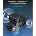 thumbnail image 4 of Bocinas Con Bluetooth Luces Led Para PC TV D222 Modelo Negro, 4 of 4