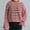 #4Red, variant on Byworldtasic Women's Oversized Sweatshirt Knit Striped Drop Shoulder Sweatshirt Crew Neck Long Sleeve Sweater