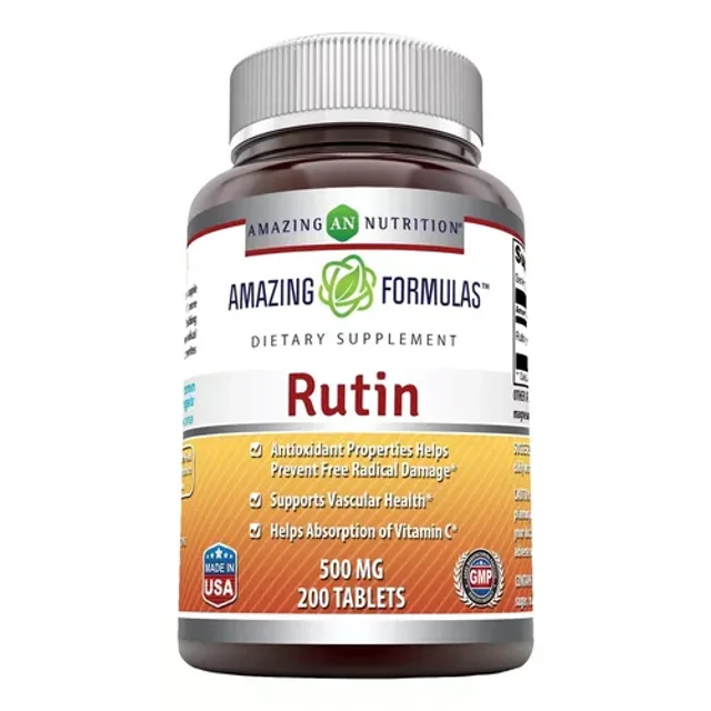 Amazing Formulas Rutin | 500 Mg | 200 Servings | 200 Tablets