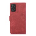 thumbnail image 6 of Allytech Wallet Flip Case for Samsung Galaxy A33 5G with Orchid Butterflies Embossed Pattern, Premium PU Leather Kickstand Magnetic Clasp Shockproof Case with Card Holder & Wrist Strap, Red, 6 of 6