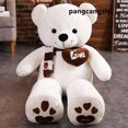 thumbnail image 5 of Oso de peluche Kangcangshu de calidad en 4 colores con bufanda, animales de peluche, almohada, regalo de cumpleaños para bebé, 5 of 5