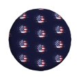 thumbnail image 3 of PUREYAH July Usa Day Flag Rv Spare Tire Cover, Wheel Covers Protectors Universal Fit for Camping Travel Trailer Truck 17 inch, 3 of 6