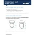 thumbnail image 5 of drive Premium White Plastic Non-Elongated Toilet Seat with Arms 5" Height up to 300 lbs, 5 of 5