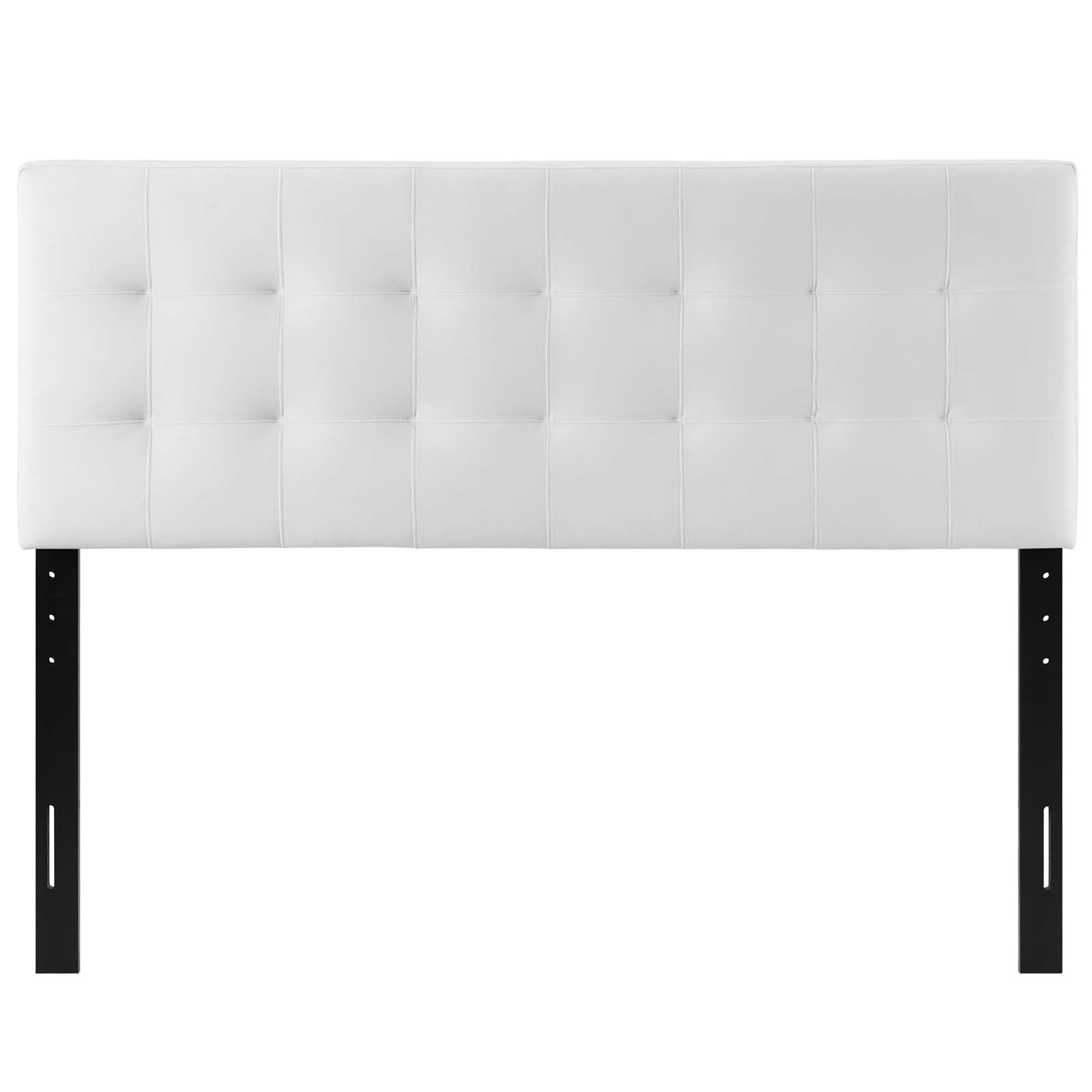 Contemporary Modern Urban Designer Bedroom King Size Tufted Headboard, Velvet Fabric, White
