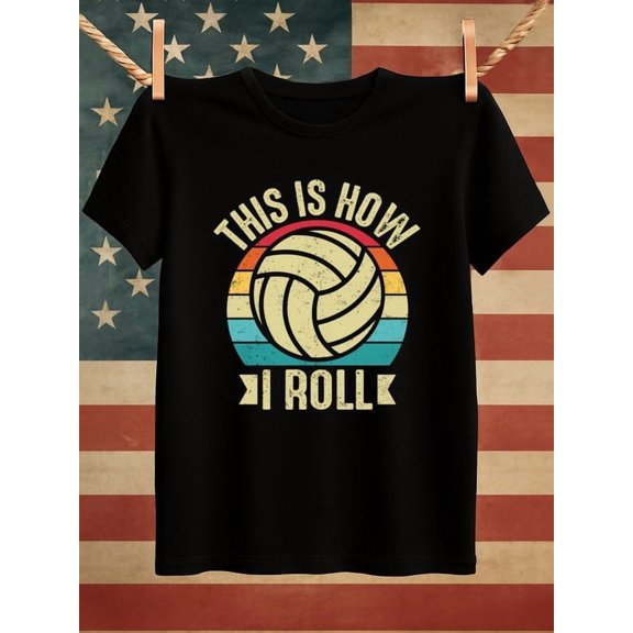 100% cotton Volleyball Tee men's black Original Unisex Shirt Short Sleeve tshirts Basic Unisex Shirt Graphic tshirts Vintage Unisex Shirt Short Sleeve tshirts Classic Unisex Shirt Crewneck tshirts