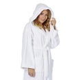 thumbnail image 4 of Women's Hooded Fleece Plush Robe Turkish Bathrobe, 4 of 4