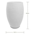 thumbnail image 4 of Ecobo 23.6 inches Eco-Friendly Round Pot Planter Ravina Indoor/Outdoor use, Durable, Versatile & Lightweight, Designed by Brazilian Artisans, Contemporary All-Weather Design –White, 4 of 4