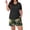 03- Green Leaf Lily, variant on PINKSIR Womens Pajama Sets Plus Size 2 Piece Short Sleeve Shorts Lounge Sets with Pockets