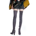 thumbnail image 3 of Shoe'N Tale Woman Suede Thigh High Over The Knee Boots, 3 of 4