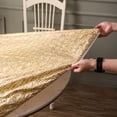 thumbnail image 4 of Round Vinyl Fitted Tablecloth with Flannel Backing Elastic Edge Design Table Cover Waterproof Oil-Proof Plastic Table Cloth Stain-Resistant Wipeable for Round Table, 4 of 4