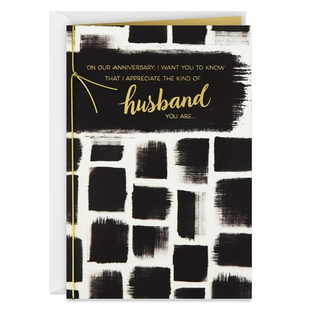 Hallmark Anniversary Card for Husband (Strong Man With Gentle Heart)