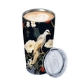 thumbnail image 2 of JEUXUS  20 Oz Skinny Tumbler with Lid and Straw Large Cute Mushroom Print Double Wall Insulated Stainless Steel Drinks Hot or Cold Coffee Cups Travel Mug Gifts for Women, 2 of 7