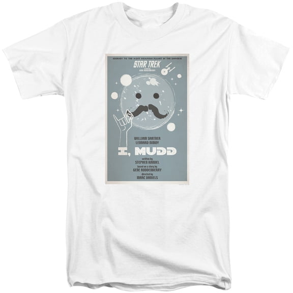 Star Trek Tos Episode 37 Adult Tall T-Shirt 18/1 T-Shirt White