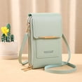 thumbnail image 2 of Ruyang Womens Phone Wallet PU Leather Crossbody Bag Multi-Zip Vertical Purse Anti-Theft Sling Bag Fashion Single Shoulder Bag, 2 of 6