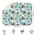thumbnail image 2 of Microfibre Drying Mat for Kitchen Rose Floral Pattern Dish Drying Drainer Mat Absorbent Pioneer Drying Mat Washing Up for Glass, Plate & Cup 18inch X 24inch, 2 of 5