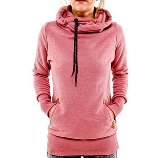 women's funnel neck sweatshirt
