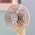 thumbnail image 5 of Aesthetic Retro Desk Fan with Digital Display – USB Rechargeable Quiet Table Fan, Portable Mini Cooling Fan for Dorm Room, Office, Bedroom & Study Desk, Beige, 5 of 6