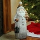 Northlight 23,75" Père Noël Blanc et Bronze avec Bougie Chauffe-Plat Lanterne Figure de Noël – image 2 sur 3