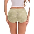 thumbnail image 2 of DARING DIVA Women's High-Waisted Extended Crotch Panties 3 Pcs XL Black, Yellow, Green, 2 of 6