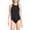 Black, variant on Women's DD-Cup Tugless High Neck Portrait Back One Piece Swimsuit