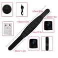 thumbnail image 3 of Guardurnaity Entrenador de abdominales eléctrico de PVC de cuero reemplazo Digital recargable 18 engranajes estimuladores musculares ajustables suministros Suministros para bajar de peso Guardurnaity CE015875-01, 3 of 6
