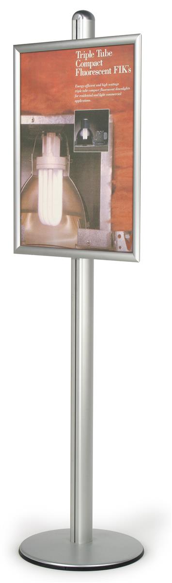 Adjustable Aluminum Sign Stand for 22 x 28-Inch Posters, Free-Standing, Snap-Open Frame with Non-Glare Lens (BP2228) - image 1 of 1