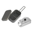 thumbnail image 1 of Camping Kettle Set Camping Lunch Box Many Many Pleging Many Plegable Té de calefacción rápida Campamento de té Campista para BBQ Garden Campfire negra, 1 of 8