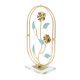 thumbnail image 5 of Adorno de hierro para gabinete ovalado, forma decorativa de flor, soporte de TV moderno y moderno, adorno de hierro para el hogar, rosa, 5 of 10