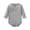 Gray B, variant on Baby Girl Romper Long Sleeve Ruffle Cuff Solid Color Snap Button Bodysuit for Infants 0-24 Months