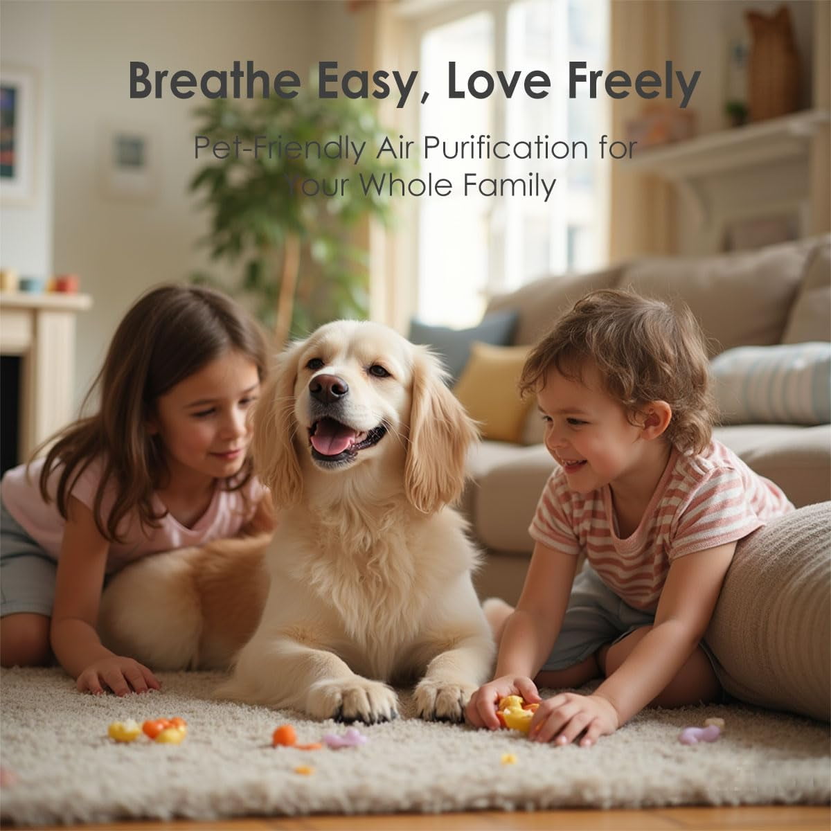 3000 Replacement Filter Compatible with Air Purifier Ad3000 Series, Includes 1x White Filter, 2x Carbon VOCs and 4x Extra Pre Filters Combo