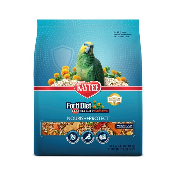 Kaytee Forti-Diet Pro Health   Safflower Nourish Protect Parrot Food 4 Pounds