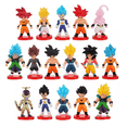 thumbnail image 1 of Figura Miniatura De Dragon Ball, Coleccionable, 7 Cm, 16 Pzs, 1 of 4