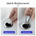 thumbnail image 3 of 3 Pcs Universal Bathroom Sink Plug Stopper Wash Basin Core Bounce Pop Up Filter, 3 of 6