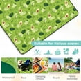 thumbnail image 5 of Extra Large(80 "x 80") Picnic Blanket, 3-Layer Thicking Outdoor Camping Blanket, Machine Washable Beach Blanket, Waterproof and Wear-Resistant, Soft and Comfortable(Avocado), 5 of 6