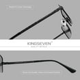 thumbnail image 3 of KINGSEVEN Rectangle Alloy Frame Sunglasses Polarized UV400 Vintage Men's Glasses, 3 of 4