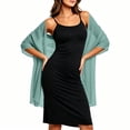 thumbnail image 3 of Shrysg Women's Flowing Chiffon Shawl Wrap Scarf Solid Color Casual Lightweight Cover-Up for Weddings Parties Daily Wear Dark Gray, 3 of 7