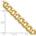 thumbnail image 7 of Auriga Fine Jewelry 14K Yellow Gold 7.5 mm Semi-Solid Curb Chain Necklace for Men 24", 7 of 7