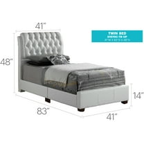 Glory Furniture G1570C-TB-UP White Twin Bed