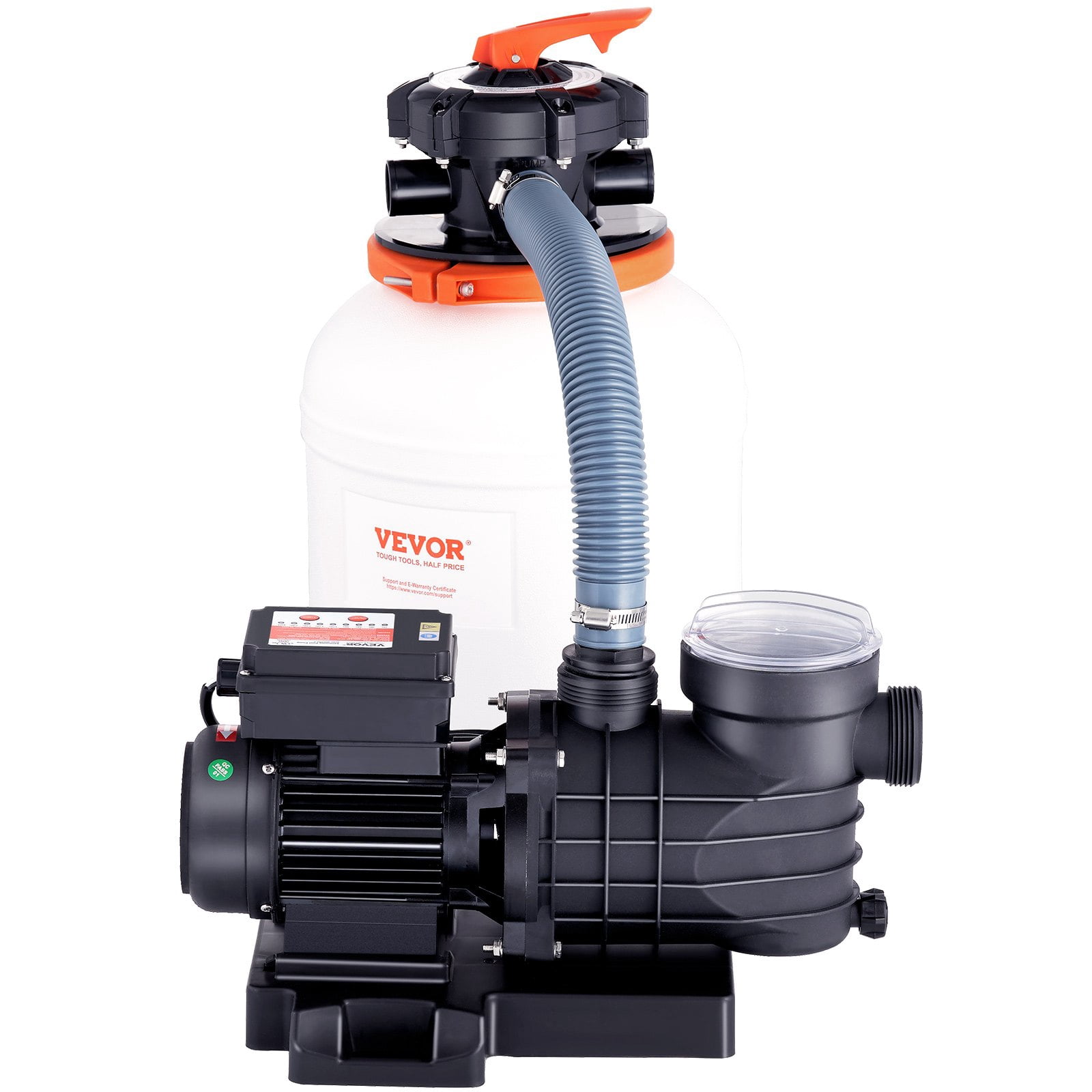 VEVOR 12-inch 3000 GPH Sand Filter Pump, 1/2 HP, Complete Pool System